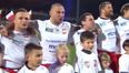 Video: The Polish rugby team fairly belt out their national anthem