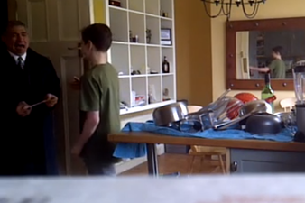 Video: Father can’t believe his son passed maths class