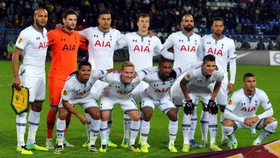 Pic: Spurs’ dressing room in Russia tonight was very weird indeed