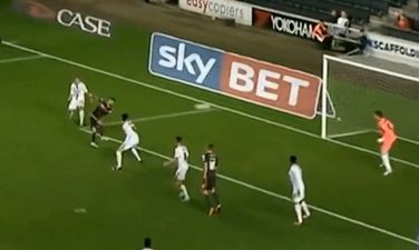 Video: Volleyed cross and volleyed finish make for a spectacular Carlisle goal