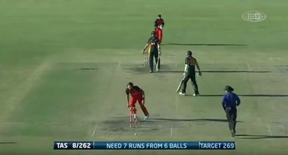 Video: Awful cricket fail as Australian misses run-out