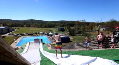 Video: This giant water slide looks like it would be epic craic