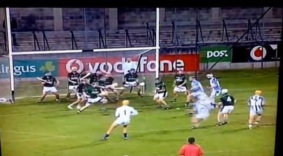 Video: Referee blows whistle as ball hits the net for dramatic finish to Dublin hurling final