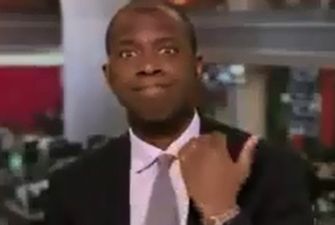 Video: BBC newsreader caught making the worst possible gesture during a piece about beheading