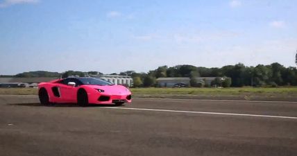 Video: Bright pink Lamborghini makes terminally ill girl’s dream come true