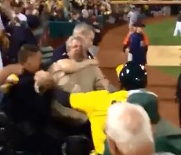 Video: Incredibly aggressive fan gets tasered at Major League Baseball game in California