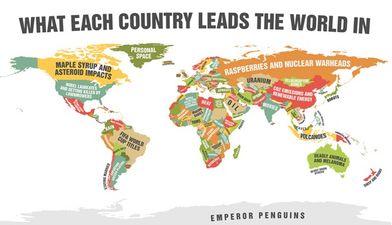 Want to know what each country in the world is best at?