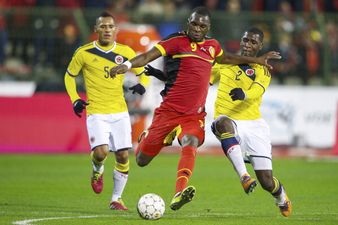 Picture: This fan at the Belgium game this weekend has the best moustache we’ve seen this Movember