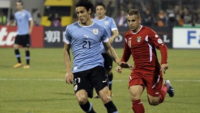 GIF: Edinson Cavani’s beaut of a free-kick caps off Uruguay’s 5-0 destruction of Jordan