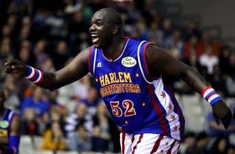 Video: Bloody hell – The Harlem Globetrotters left battered and bruised after this slam dunk
