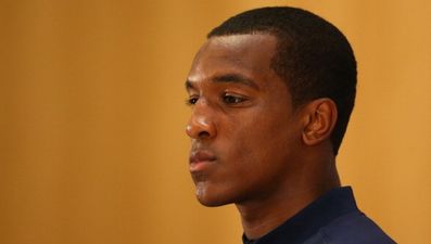 Pic: Andre Wisdom’s attempt to get to work results in his Porsche getting stuck in the woods