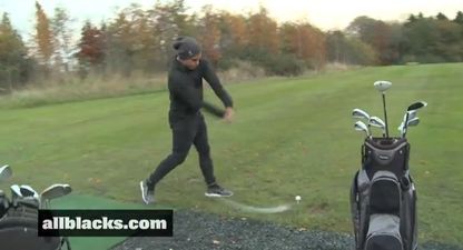 Video: The All Blacks show off their Happy Gilmore and other golfing skills in Castleknock