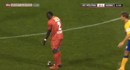 Video: Put a sock in it – a back-heeled goal from the Austrian league, minus a boot