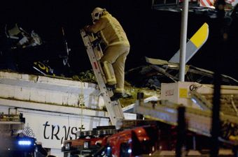 Pics: Over 30 people hospitalised after police helicopter crashes into pub in Glasgow