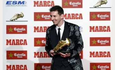 Pic: Lionel Messi is a lot better at football than he is at picking suit jackets
