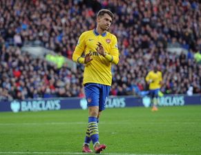 Video: Aaron Ramsey takes not celebrating to a whole new level after great header against Cardiff