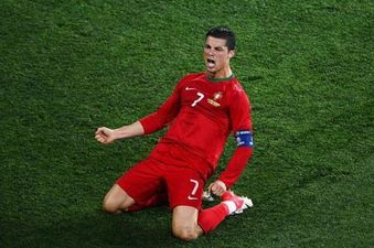 GIF: You-know-who gives Portugal the advantage in play-off