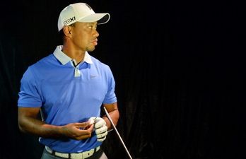 Pics: Cracking shots of Tiger Woods hitting a golf ball from Asia into Europe