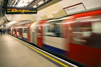 The German team hop on public transport on way to Wembley