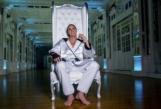 Pic: Zlatan is in the stadium to watch England play Uruguay