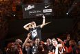 Video: French basketball fan wins €100,000 after sinking half court shot