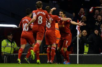 Video: Luis Suarez has scored two absolute stunners on his way to a first half hat-trick