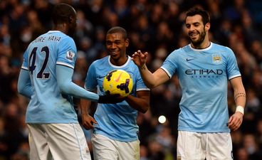 GIF: Alvaro Negredo gives City the lead right before half time