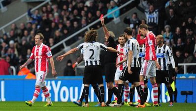 Pictures: Glenn Whelan and Marc Wilson sent off as Stoke down to nine men