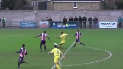 Video: Sublime goal by non-League player inspires funny crowd heckle