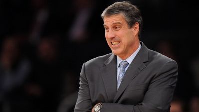 Pic: NBA coach takes ball full in the face