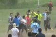 Video: Unbelievable brawl at an amateur football game in Chile ends in manager firing gunshots