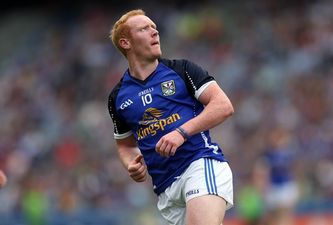 Pic: Cian Mackey all cuddled up in bed with the Cavan Division 1A League title