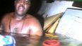 Man alive! Incredible footage of the moment man is found alive in sunken ship