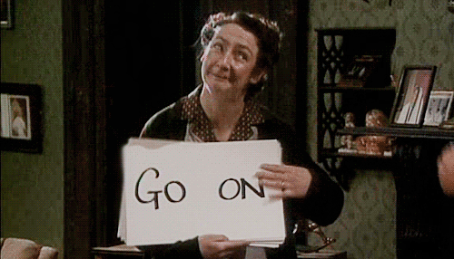 Pic: Mrs Doyle supports the Vote Yes campaign with a photo in the best possible location