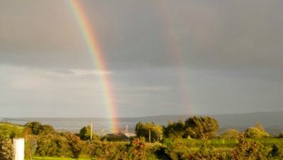 Breathtaking image of a rainbow just off the Galway to Clifden road today