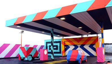 Pic: Irish graffiti artist Maser creates colourful art installation for Limerick City