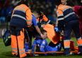 One Getafe player suffered a nasty injury to his testicle in their match against Barcelona