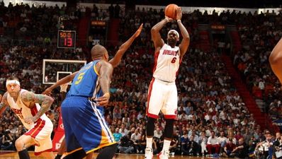 Video: LeBron James left a massive skid mark on the court last night