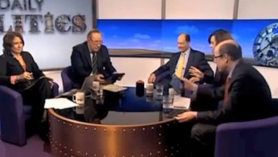 Video: BBC reporter accidentally interrupts debate when his iPad blares out ‘Fat Bottomed Girls’