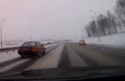 Video: Impatient driver pays the price on icy road