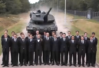 Video: Dutch military performs ridiculously dangerous tank brake test using real personnel
