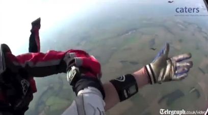 Video: Skydiver saved in mid-air after being knocked unconscious at 12,500ft