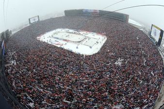 Pics: Amazing shots of 105,000 fans watching NHL’s outdoor Winter Classic