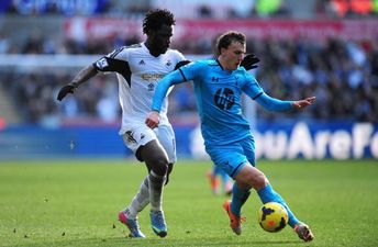 Vine: Wilfried Bony’s magnificent nutmeg on Vlad Chiriches was a thing of beauty