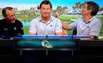 Video: ICYMI: Nick Faldo tosses cupcake in Golf Channel studio; cupcake sticks perfectly to studio window