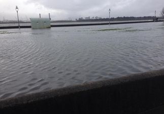 Pics: The bad weather has caused some flooding in Clontarf