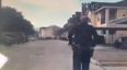 Video: Police officer stops to play football with lonely kid on the street