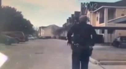 Video: Police officer stops to play football with lonely kid on the street