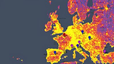 A few popular Irish destinations appear in this map of the world’s most photographed places