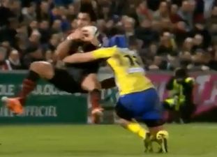 Video: A bone-shuddering hit from Toulouse v Clermont at the weekend